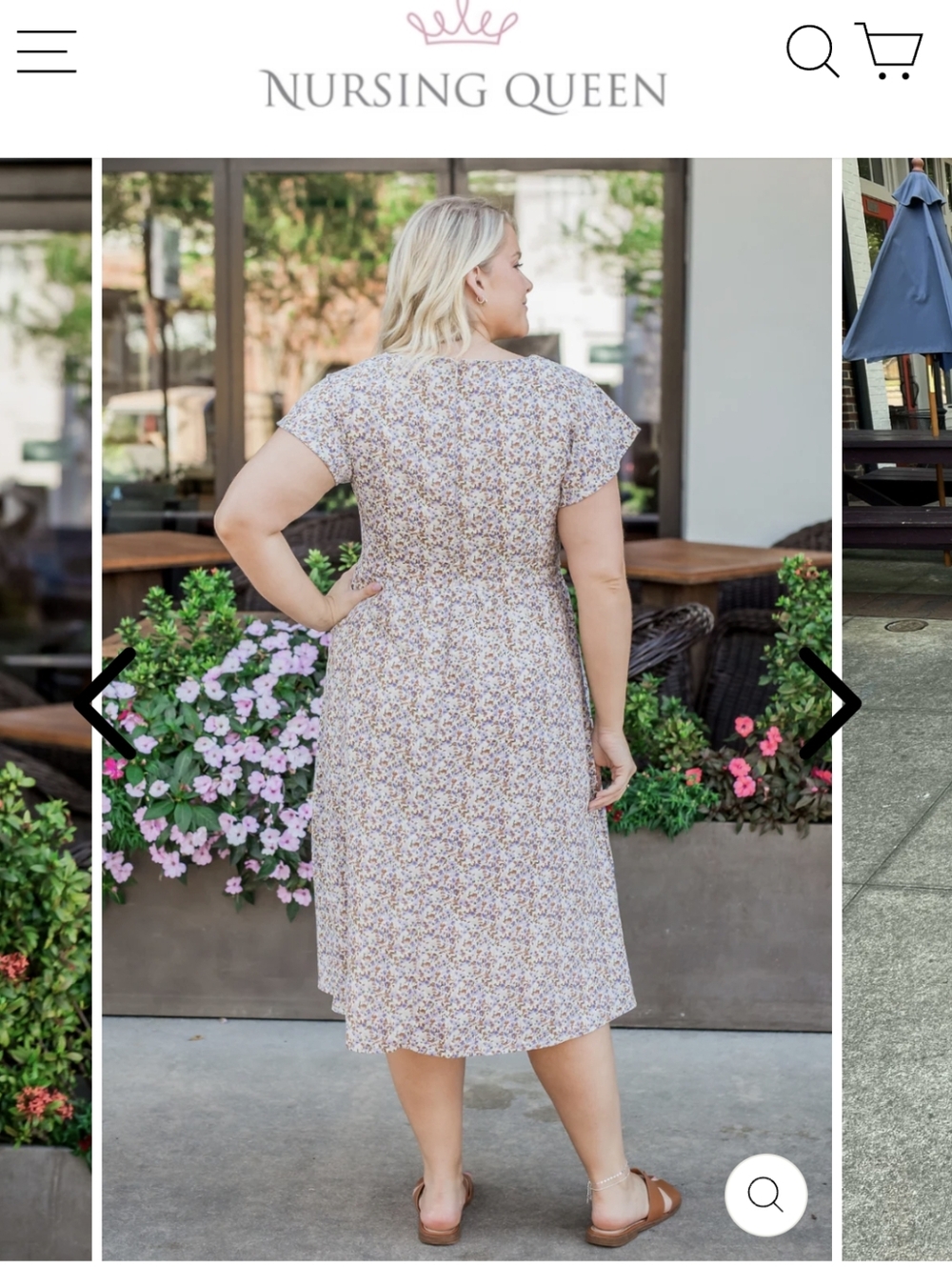 Nursing Queen Midi Floral midi with pockets - Picture 11 of 11